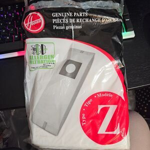 Hoover Type Z Genuine Vacuum Bags 3-Pack Replacement Filter Bags for Home Cleani